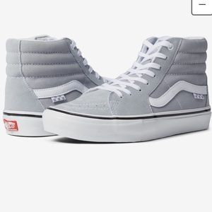 Sk8 hi Grey Vans Womens 9.5